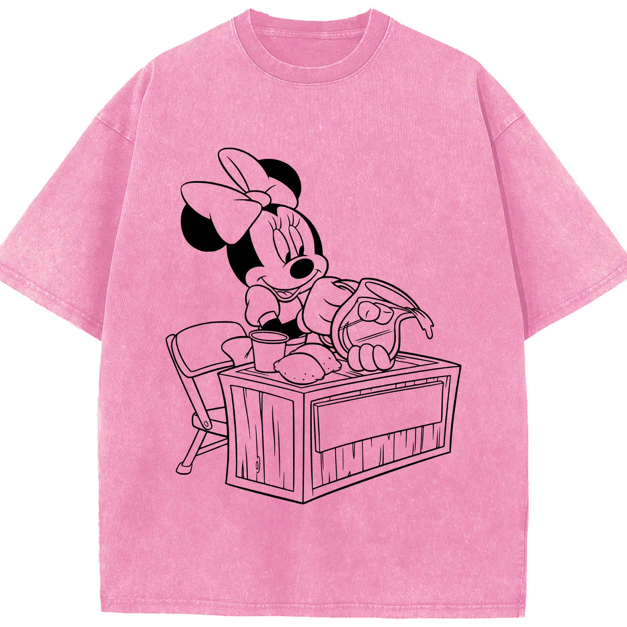 （画像用） ミッキーマウス Mickey Mouse 綿100% ヴィンテージ風 半袖Tシャツ（フロントプリント）